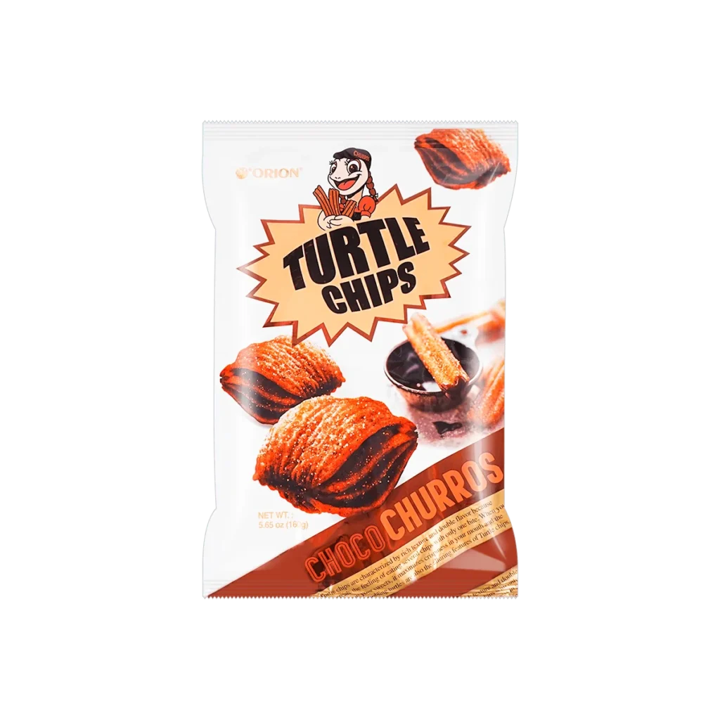 ORION Turtle Chip Choco Churros Flavor 5,64 oz * 6 paquetes, 6 paquetes