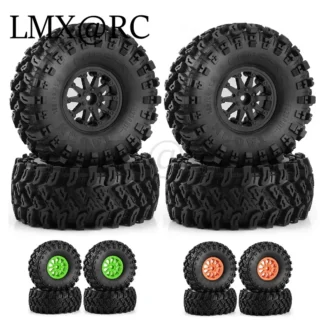 LMX RC 136mm Metal 2,2 Beadlock llanta juego de neumáticos para 1/8 1/10 coche trepador de control remoto Axial SCX10 Wraith Capra TRAXXAS TRX4 YK4082