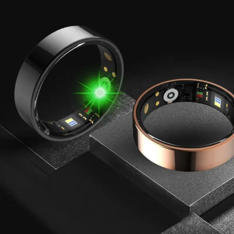 Anillo inteligente para hombres y mujeres, sincronización Bluetooth, rastreador de sueño y frecuencia cardíaca, resistente al agua 5ATM, Compatible con iOS/Android, anillo inteligente Xiaomi para parejas