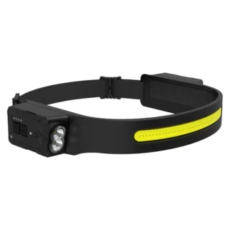 Linterna frontal LED COB A72P, linterna frontal de inducción con batería recargable para acampar al aire libre, luz con sensor de pesca, B