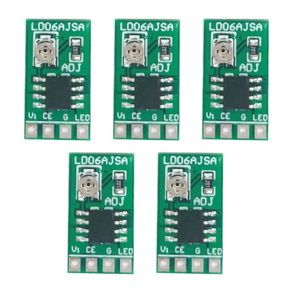 AU35 5 uds 30-1500MA controlador LED de corriente constante ajustable DC 3,3 V 3,7 V 4,2 V 5V Placa de Control PWM módulo de alimentación Buck