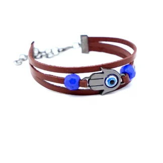 Pulseras de cuero Game The Last Of Us 2 para mujer y hombre, brazalete con amuleto de ojo malvado de Ellie, Dina, Hamsa, accesorios de joyería, regalo