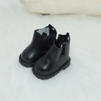 1 par de zapatos de muñeca de algodón de 20cm de cuero PU, zapatos de muñeca bonitos y ligeros de cuero PU, ropa informal, botas de cuero creativas para muñecas de 20cm