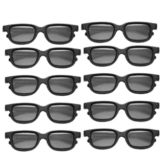 10 gafas 3D pasivas polarizadas para pantalla de cine IMIX