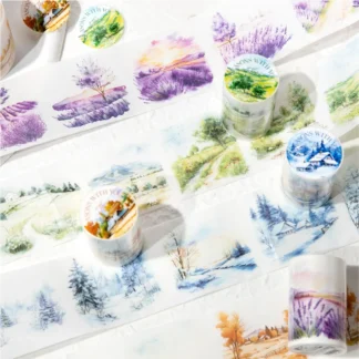 8 paquetes/lote de cinta adhesiva decorativa retro para mascotas, serie Casas y Seasons