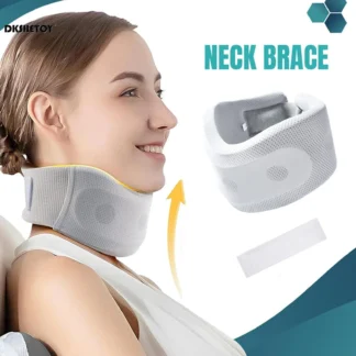 Collar corrector de espuma suave para el cuello, soporte ajustable con cubierta de repuesto para viajes en casa, escuela, oficina