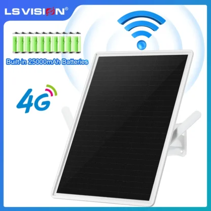 LS VISION-enrutador Solar 4G LTE, punto de acceso inalámbrico WiFi de 2,4 Ghz, ranura para tarjeta SIM, batería integrada de 25000mAh, resistente al agua IP66