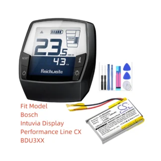 Batería de auriculares inalámbricos para Bosch AHB502030 Intuvia Display Performance Line CX BDU3XX 250mAh / 0.93Wh li-polymer 3,70 V