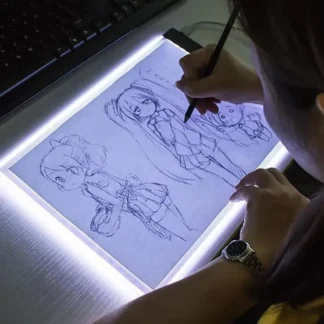 Almohadilla de copia de dibujo Led, tablero regulable de 3 niveles, mesa de animación, pintura, juguetes educativos, regalo, Bloc de notas con luz ajustable para niños