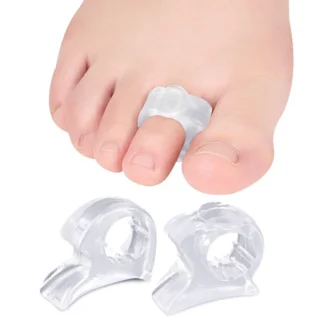 Herramientas de silicona para el cuidado de los pies, separador de ortesis Hallux Valgus, Corrector de juanete, alivio del dolor y pedicura, 1 par