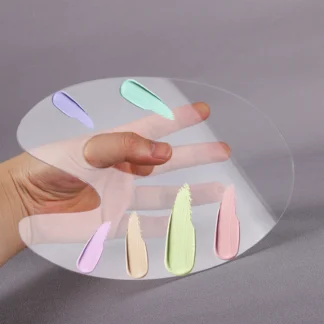 Paleta acrílica transparente, pintura al óleo artística, bandeja de mezcla de pigmentos de clasificación de colores Gouache, herramienta de artista de paleta mezclada de colores de mano