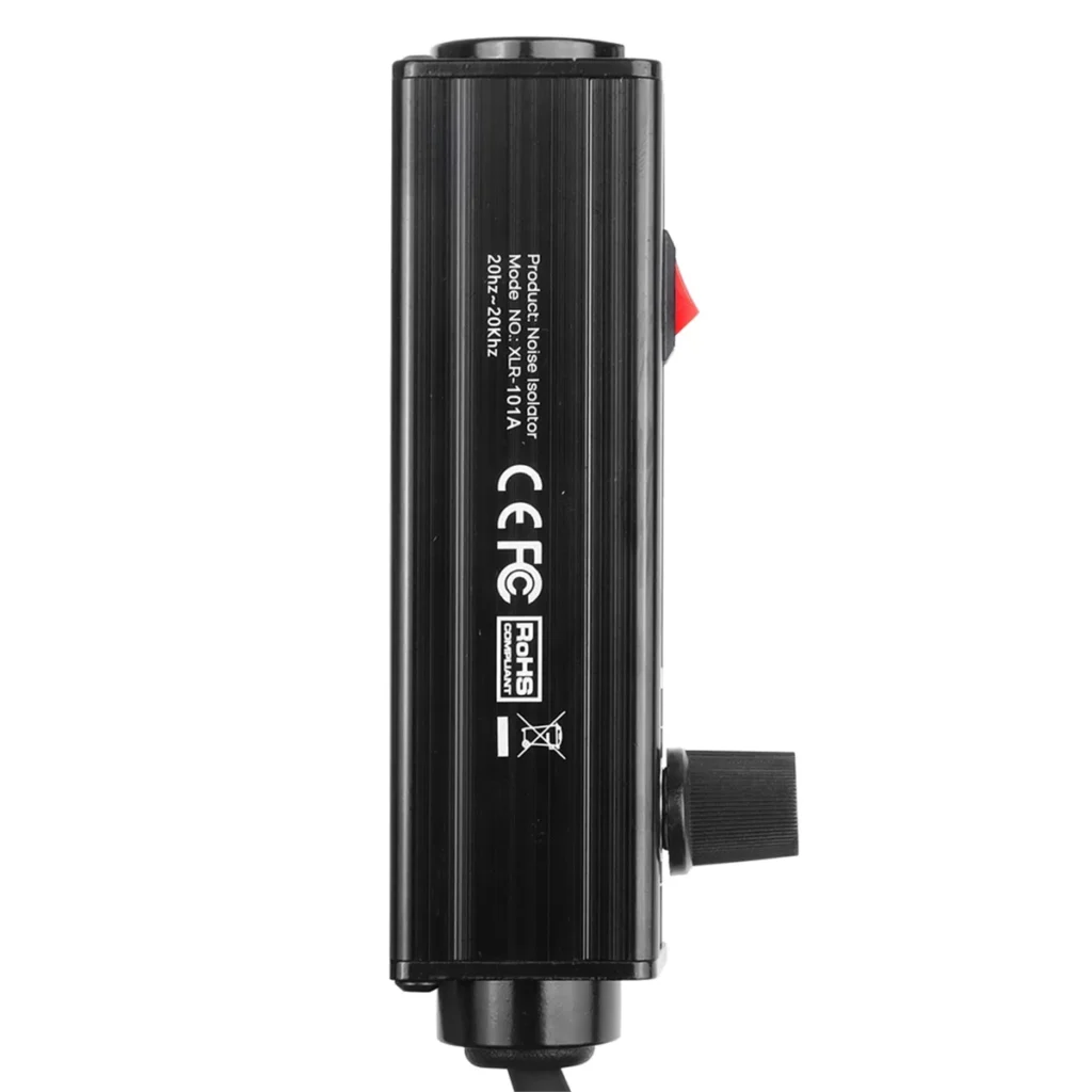 Aislador de bucle de tierra estéreo, aislador de Audio de 3,5mm a XLR, aislador de ruido de Audio, supresor de ruido para PC a mezclador G