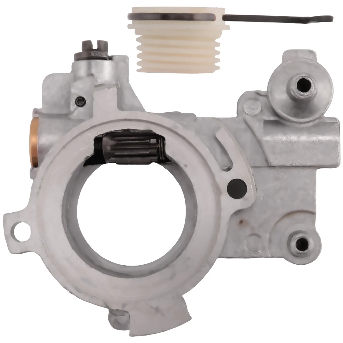 Nuevos accesorios de sierra de cadena con gancho de gusano para bomba de aceite para STIHL 660 066 650 065 064
