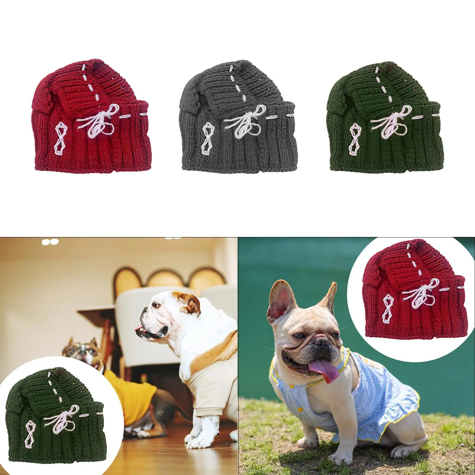 Gorro de invierno para mascotas, gorro de Cosplay para perros, regalo de cumpleaños para mascotas, accesorios para fotos para caminar