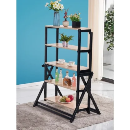 Mesa plegable Transformable multifuncional, estantería de varias capas, estante de balcón, telescópico móvil