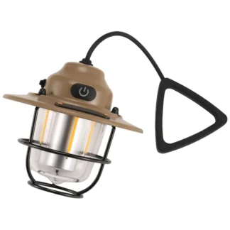 ATYP iluminación exterior luces de Camping tienda dosel Retro cono de pino luces de Camping luces de mano recargables caqui