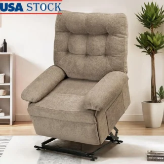 Silla reclinable con elevación eléctrica de Triple Motor, respaldo ajustable para personas mayores, reposapiés, soporte de movilidad de posición infinita con lado
