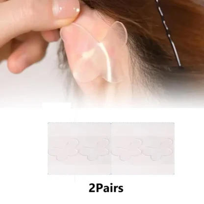 4 Uds pegatinas invisibles para las orejas en forma de mariposa orejas sobresalientes cinta correctora de oreja pegatinas de oreja de elfo parche de corrección de oreja