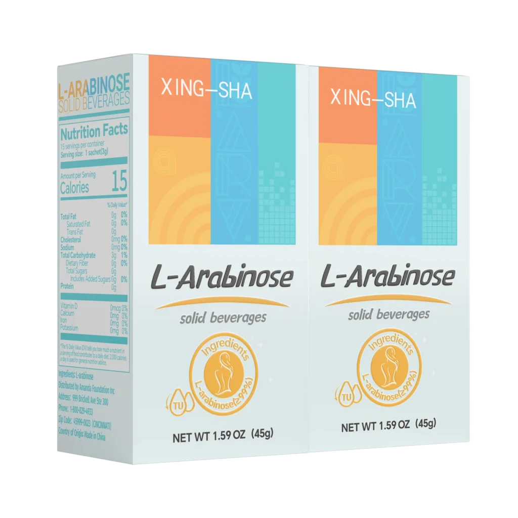 XING-SHA-bebidas sólidas l-arabinose, inhibe el catabolismo de sacarosa, reduce la absorción de glucosa