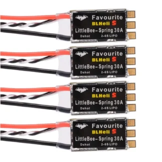 4 Uds Original FVT LITTLEBEE BLlheli-s resorte 30A ESC 2-6S admite Mulitshot DSHOT Oneshot42 OneShot125 modelo multicóptero