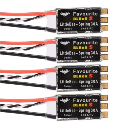 4 Uds Original FVT LITTLEBEE BLlheli-s resorte 30A ESC 2-6S admite Mulitshot DSHOT Oneshot42 OneShot125 modelo multicóptero