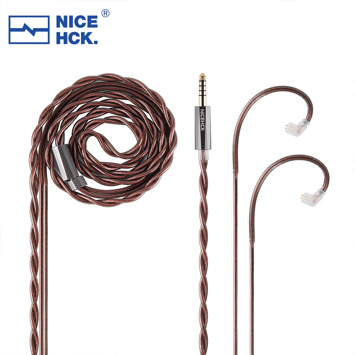 NICEHCK BerryJam Cable de auriculares HiFi 7N Cable de Audio de auriculares de alta pureza 2 pines/QDC para NX8 HIMALAYA Que 4U G1 KB02 VOLUME S