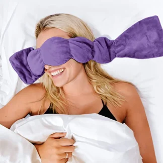 Manta ponderada para dormir, almohada para ojos por gravedad, máscara para dormir de presión suave por gravedad, bloqueo de luz, relajación para dormir y viajar