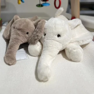 Elefante de peluche de estilo nórdico, juguete encantador de 45/55/70CM, elefante tumbado, juguete tranquilizador, relleno suave para niños, niñas, regalo de Navidad