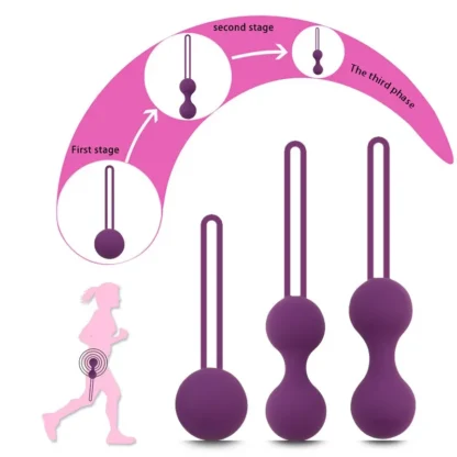 Bola de silicona segura, ejercitador Kegel, entrenador muscular del suelo pélvico, Bola de Venus, Perinee, juguetes sexuales para apretar para mujeres, Geisha Vaginal
