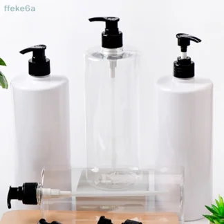 Dispensador de jabón para baño, botellas de Gel de ducha y champú de gran capacidad, loción rellenable, contenedor de almacenamiento de líquidos, 1000ml, 1 Uds.   ﻿