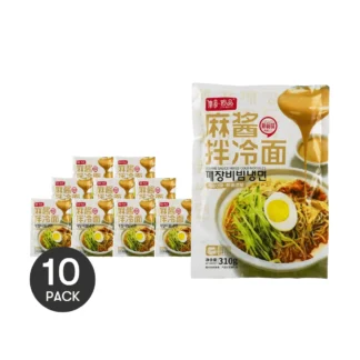 JISHIMIAOPIN-pasta de sésamo, fideos fríos, 10,93 oz * 10 paquetes, 10 paquetes