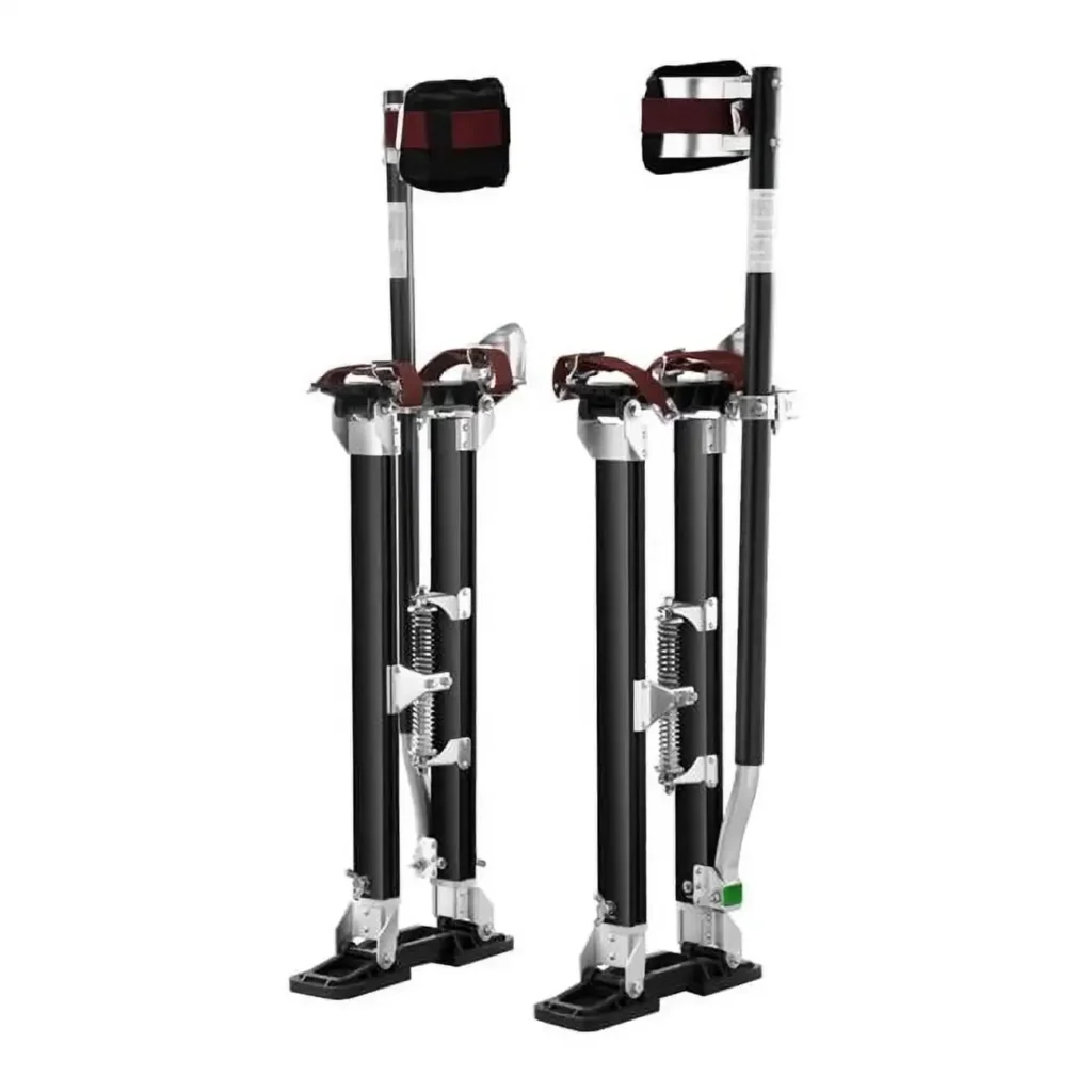 Zancos para paneles de yeso Zancos de herramientas de aluminio 24''-40'' Pintura ajustable Negro