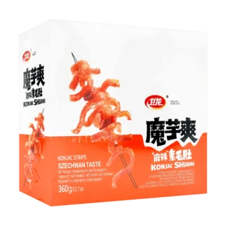 WEILONG-Picant Sichuan Mala,-con base Tripe de Konjac, 12,7 oz x 4 paquetes-aperitivo chino auténtico, 4 paquetes