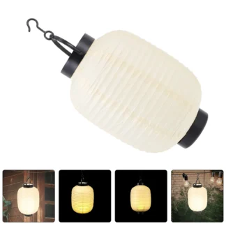 2 uds. Linternas plegables de alambre para colgar, guirnaldas de luces LED de Metal operadas en japonés