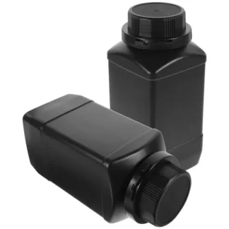 Botella cuadrada de boca grande de 1000ml, contenedores de vidrio, reactivo de laboratorio, sellado de muestras químicas, almacenamiento de líquidos, botella de boca ancha, 2 uds.