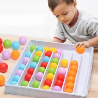 Juguete de clasificación de bolas Juego de pelota de clasificación de colores para niños de 3 a 7 años