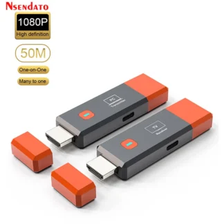 Receptor y transmisor de vídeo HDMI inalámbrico de 50M, adaptador de TV con pantalla HDMI inalámbrica de 1080P para cámara PS4, PC a proyector de TV