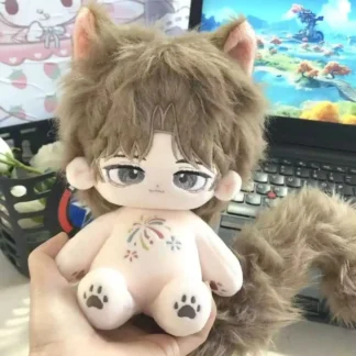 Muñeca de algodón de 20cm, esqueleto Original y genuino, bonito vestido, juego de Anime, muñeca mundial, cuerpo de algodón relleno, regalo de felpa