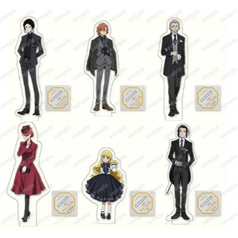Juego Akutagawa Ryunosuke Nakahara Chuya Mori Ougai soporte acrílico muñeca Anime figura modelo placa Cosplay juguete para regalo