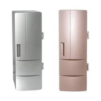 Refrigerador Personal compacto genérico para coche, Mini nevera USB de alto rendimiento para dormitorio, Picnic, comida, bebida al aire libre