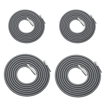 4 Uds. Accesorios para tumbonas, cuerda para tumbonas, cuerda para tumbonas, cuerda elástica para tendón, cuerda para tirar, juego de cuerdas elásticas (gris)