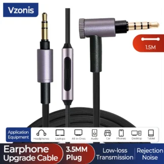 Cables de actualización de auriculares profesionales adecuados para línea de auriculares Sony WH-1000XM3 XM2 XM4/H900N Cable de Audio de repuesto de 3,5mm