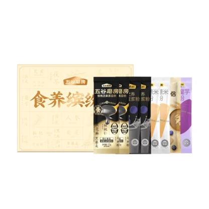 WUGU MOFANG-Caja de regalo de degustación nutritiva de estilo chino, polvo de repuesto para comida, 7,44 oz * 3 paquetes, 3 paquetes