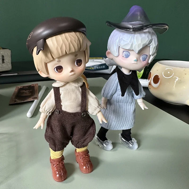 Penny's Lucky Surprise Box Caja ciega Pequeño pintor y bruja Serie 1 Figura de acción Muñeca BJD Colección linda Juguete Regalo de Navidad