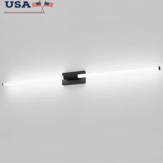 Lámpara LED para tocador de baño, 59 pulgadas, 42W, 5500K, candelabro de pared moderno blanco frío, iluminación, diseño de Metal acrílico con ahorro de energía