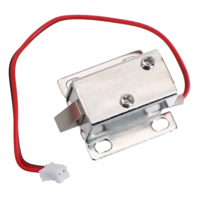 Cerradura electrónica para puerta, 12V, electroimán, solenoide de liberación, cerradura de Control eléctrica inclinada