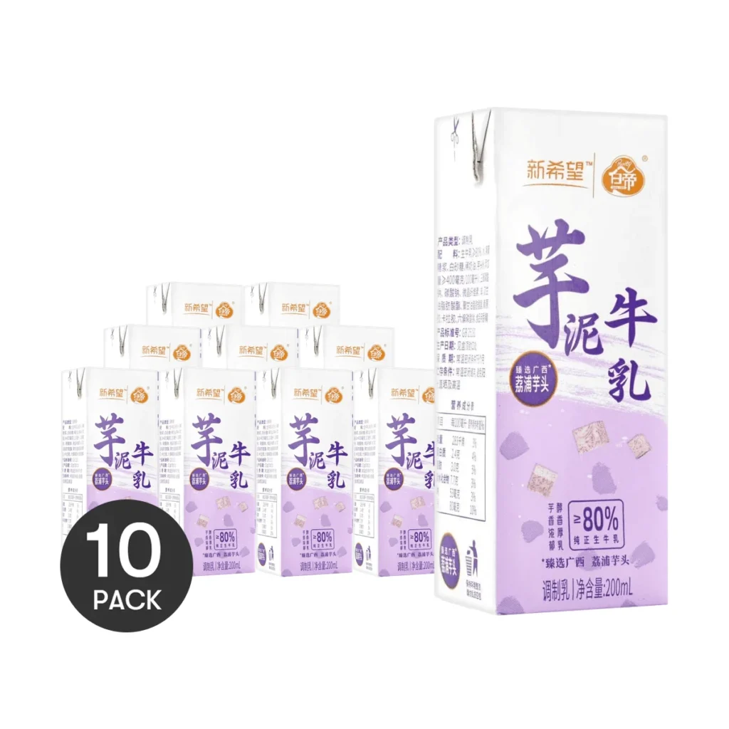 New Hope White Emperor Taro Milk, 10 paquetes, 6,76 floz * 10 paquetes