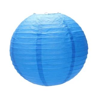T35C 1 x pantalla de linterna de papel japonesa china para boda, 40 cm (16 ") azul marino