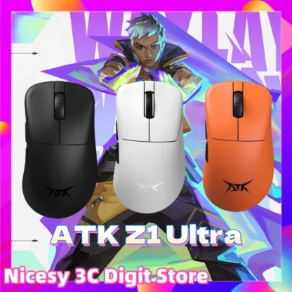 Atk Z1 Gaming Gamer ratón inalámbrico Paw3950 Ultra Sensor 8000hz respuesta rápida Ultra baja latencia tableta portátil accesorios para juegos