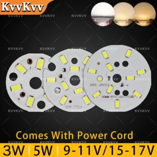 1 Uds. Tablero de luz LED 3W 5W 40mm 50mm PCB Placa de lámpara Led blanco cálido Natural SMD5730 para bombilla DIY luz de techo de cristal Downlight
